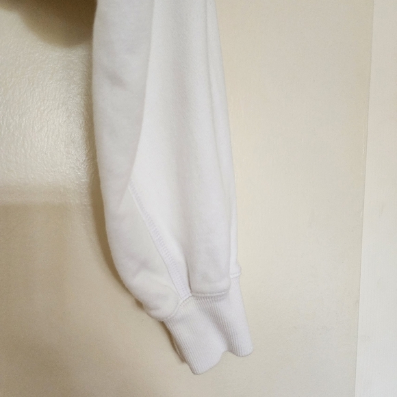 ADIDAS BY STELLA MCCARTNEY FUTUREPLAYGROUND CROPPED HOODIE WHITE SIZE XXS - Picture 7 of 12